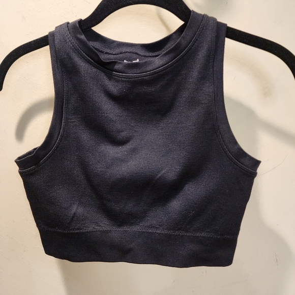 Pro-Fit Women's Black Athletic Crop Top Sport Bra size M - Picture 5 of 7